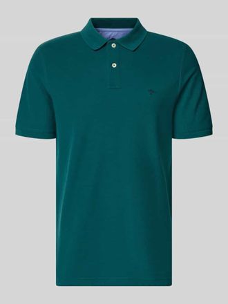 Fynch-Hatton Fynch-Hatton Regular Fit Poloshirt mit Label-Stitching in Bottle, Gr&ouml;&szlig;e XXXL