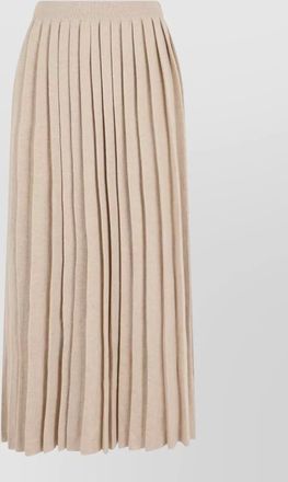 Fabiana Filippi silk cashmere long pleated skirt