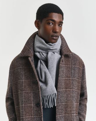 GANT Men Wool Scarf (ONE SIZE) DARK GREY MELANGE