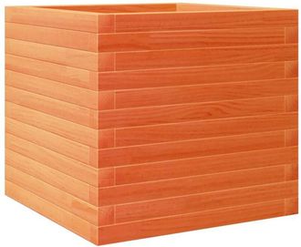 vidaXL Garden Planter Wax Brown 50x50x45.5 cm Solid Wood Pine Vidaxl