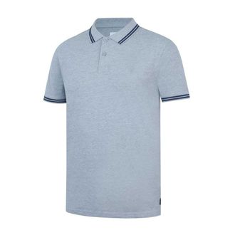 Firetrap Heren Lazer-logo katoenen poloshirt (Grijze Mergel)
