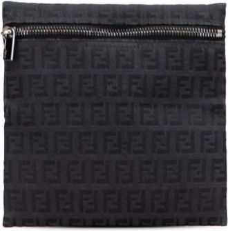 Fendi Pre-owned Bags, female, Black, Size: ONE SIZE Pre-owned Vintage Canvas Bag