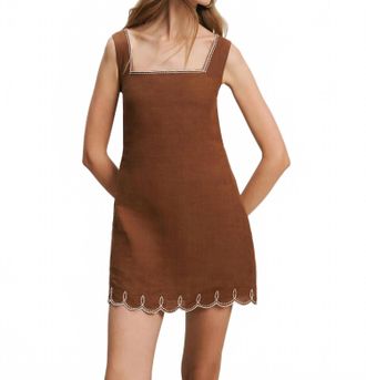 Veronica Beard Shanice Dress In Ochre