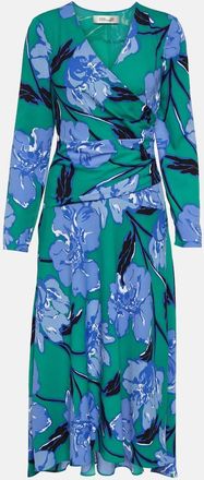 Diane Von Fürstenberg Feronia floral crepe midi dress