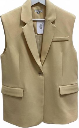 Crescent Womens Sasha Sleeveless Vest In Yellow