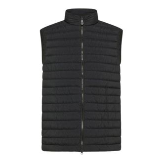 Peuterey Vests, male, Black, Size: 2XL Black Logo Lettering Gilet
