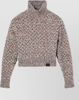 Stella McCartney wool textured-knit relaxed-fit sweatshirt
