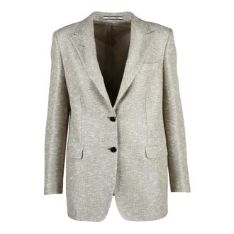 Tagliatore Blazers, female, Beige, Size: S Bertha Stondata Blazer