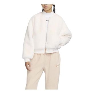 Nike (WMNS) Nike sportswea Reversible Faux Fur Bomber Jacket Sail Sand FB8693-133