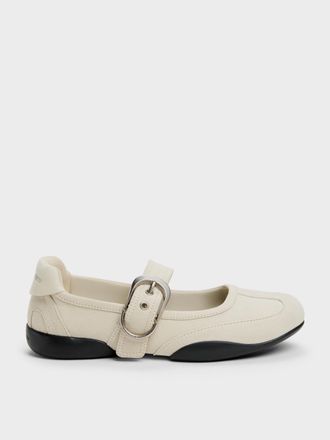 Charles & Keith Louise Faux Suede Mary Jane Sneakers