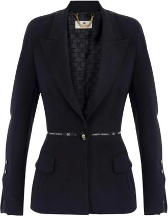 Elisabetta Franchi Mujer, Chaquetas, Negro, Talla: M