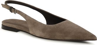 Brunello Cucinelli Womens Suede Ballerinas Shore Flat Shoes