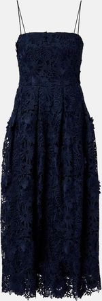 Rotate Abito midi in pizzo floreale