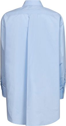 Maison Margiela Womens Shirt Cotton Poplin Light Blue