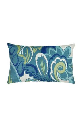 Elaine Smith Floral Wave Jacquard Indoor & Outdoor Woven Accent Pillow in Multi at Nordstrom, Size 12X20