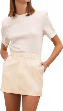 Parentezi Mika Mini Skirt In Bone