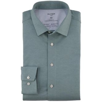 Olymp Olymp, Heren, Overhemden, Groen, Maat: XL Katoen