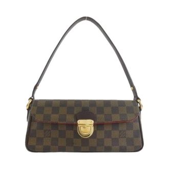 Louis Vuitton Pre-owned Shoulder Bags, female, Brown, Size: ONE SIZE Pre-owned Damier Ravello Coated Canvas Shoulder Bag