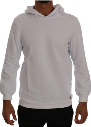Daniele Alessandrini Hoodies - Heren - Hoodies - Wit - XL - Katoen - Hoodies & sweatvesten