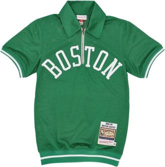 Mitchell & Ness Shooting Shirt 1962 - Heren - Sportshirts - Groen - S - Polyester - Fitness