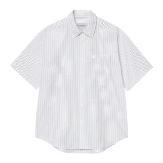 Carhartt Work in Progress S/S Keene Shirt - male - Carhartt Wip - Short Sleeve Shirts - White - XL - Shirts