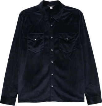 John Varvatos Camicia Andres con tasche - Blu