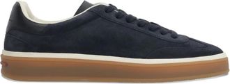 Loro Piana Tennis Walk su&egrave;de sneakers - Blauw