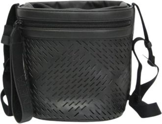 Bottega Veneta Pre-owned Drawstring Bucket Bag - Heren - Vintage Tas - Zwart - ONE Size - Leer - Vintage