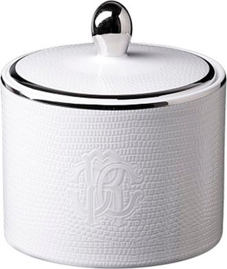 Roberto Cavalli Classic Sugar Pot in Lizard Platin at Nordstrom