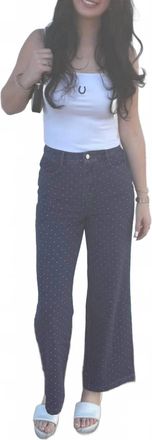 Le Lis Blanc Deux Dottie Mid-Rise Jeans In Deep Indigo Wash