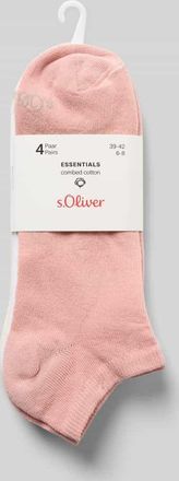 s.Oliver Red Label Socken aus Baumwoll-Mix im 4er-Pack in Rosa, Gr&ouml;&szlig;e 35-38