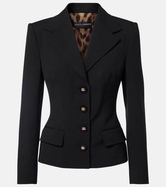 Dolce & Gabbana DG wool-blend blazer