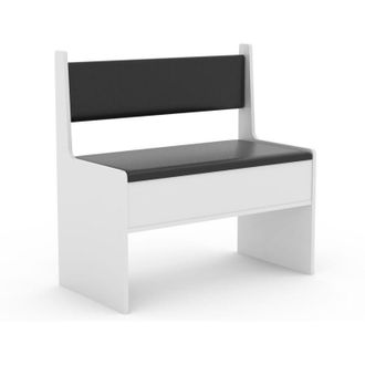 ebuy24 Ebuy24 - Panchina ad angolo in legno vcm con Esal Chest Larghezza 80 cm (Bianco)