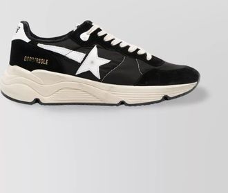 Golden Goose leather and fabric low top sneakers