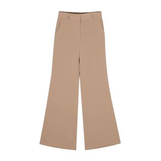 Alberto Biani Wide Trousers, female, Brown, 2XS, Alberto Biani Trousers Powder