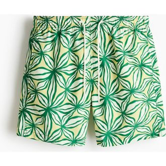 H&M Patterned Swim Shorts in Green/patterned at Nordstrom, Size X-Large