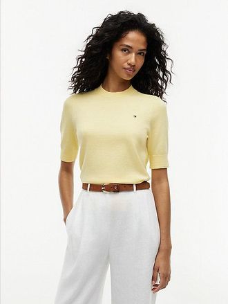 Tommy Hilfiger Fine Knit Jersey Short Sleeve Jumper