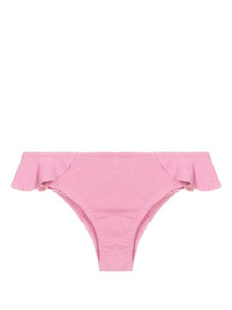 Clube Bossa Slip bikini Lanven con ruches - Rosa