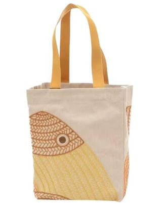 Herm&egrave;s Poisson Natte Canvas Beach Tote Bag