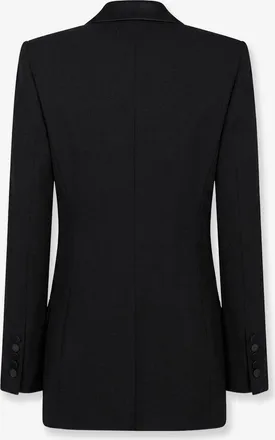 Tom Ford Womens Tuxedo Blazer Wool Black Blazers Jacket