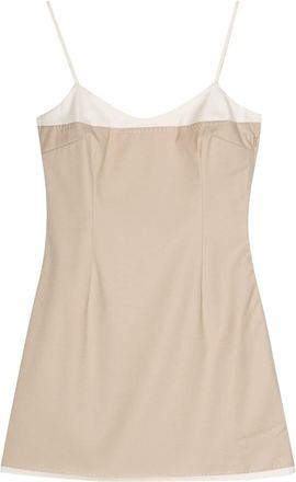 Remain layered-effect mini dress - women - Elastane/Viscose/Polyester/Recycled Polyester/Wool - 34 - Neutrals