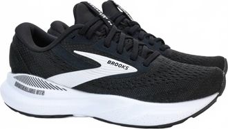 Brooks Womens Adrenaline Gts 24 Running Shoes In Black/white