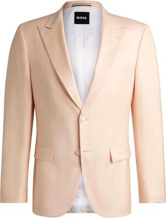 HUGO BOSS Hutson Peak Blazer - Heren - Blazers - Beige - L - Wol - Jassen