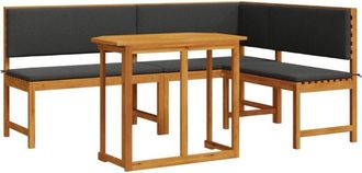 vidaXL Vidaxl - Garden Bench Set 3 pcs Brown Solid acacia wood