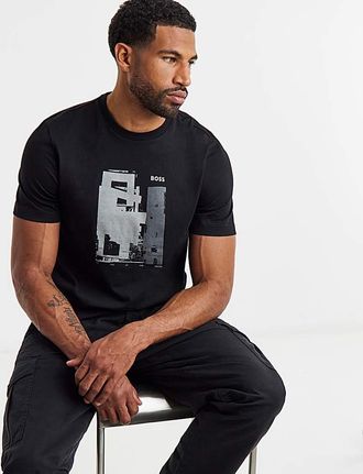 HUGO BOSS Graphic T-Shirt - Black