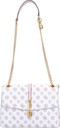 Guess James Logo Bag - Dames - Schoudertassen - Wit - ONE Size - Leer - Tassen