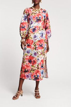 Frances Valentine Minnow Maxi Dress in Pink/purple/multi at Nordstrom, Size X-Large