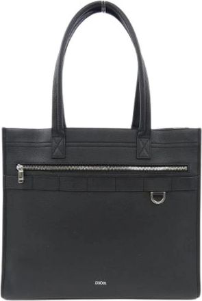 Dior Pre-owned Leather Bag - Dames - Vintage Shopper - Zwart - ONE Size - Leer - Vintage