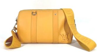 Louis Vuitton Tweedehands leren Louis Vuitton tassen - Heren - Vintage Schoudertas - Geel - ONE Size - Vintage