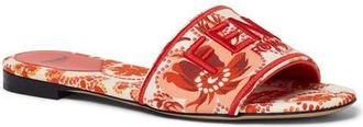 Fendi Sunshine Flat Sandal in Camelia Lava at Nordstrom, Size 11.5Us